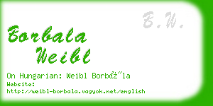 borbala weibl business card